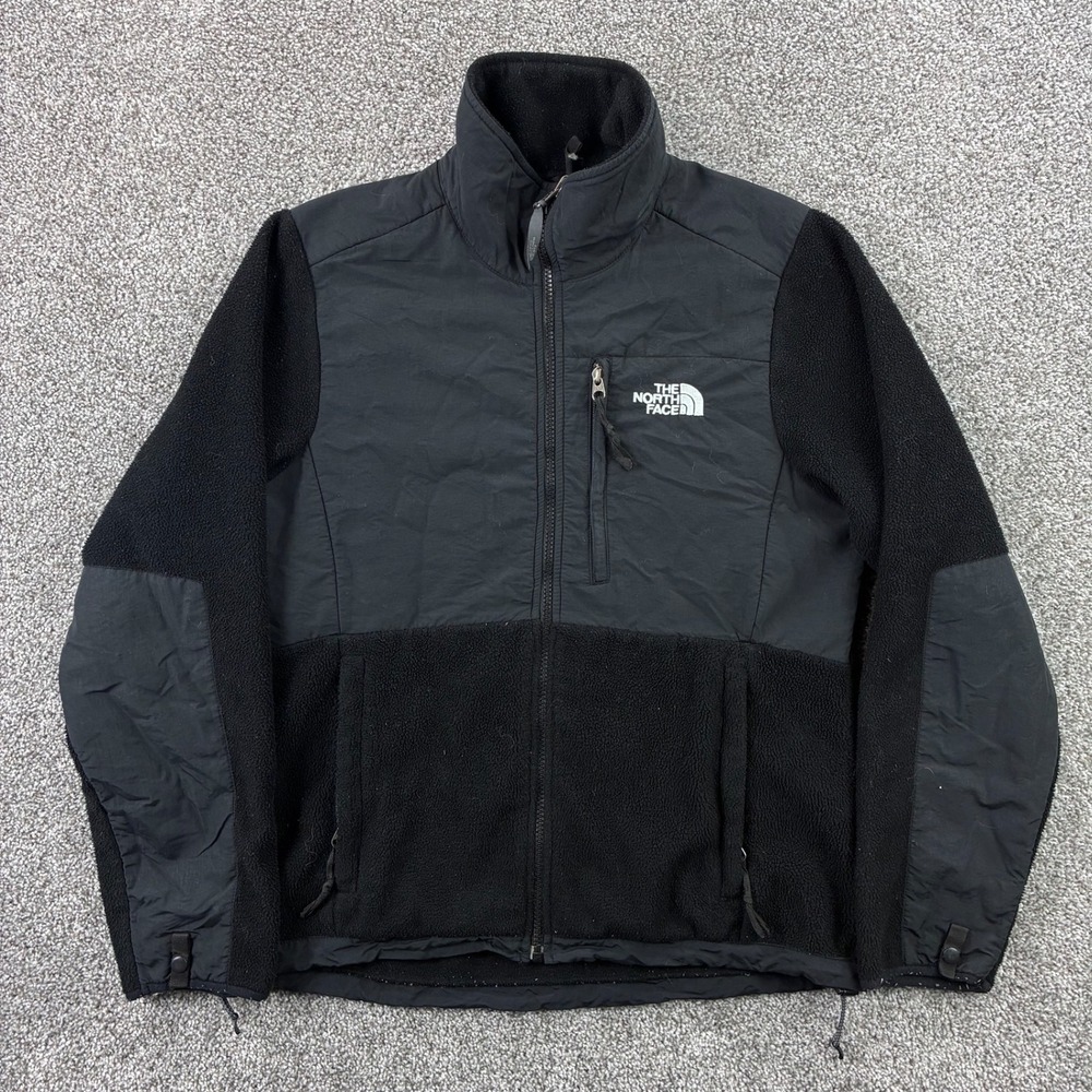 The North Face Denali Fleece Jacket Womens Medium Black Full Zip Polartec Coat
